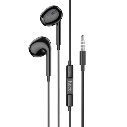 HOCO M101 Max Crystal grace Type-C wire-controled digital earphones with microphone Black