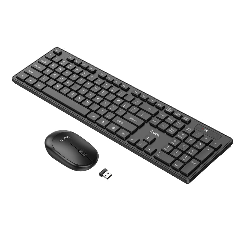 HOCO GM17 Wireless business keyboard and mouse set(English Version) black
