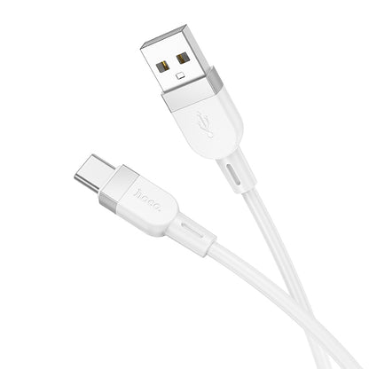 HOCO X109 Energy silicone charging data cable Type-C(L=1M) white