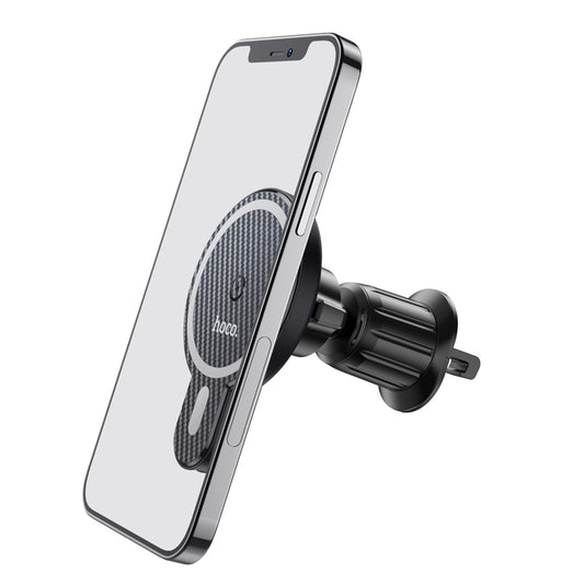 HOCO CA85 Ultra-fast magnetic wireless charging car holder black
