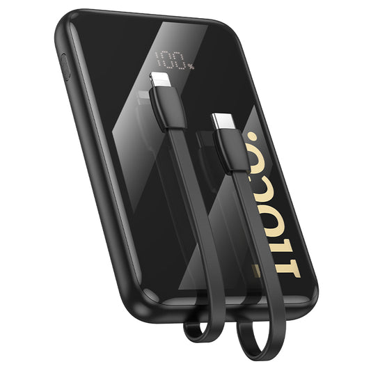 HOCO Q37 Graceful 22.5W+PD20W power bank with two cables(10000mAh) black