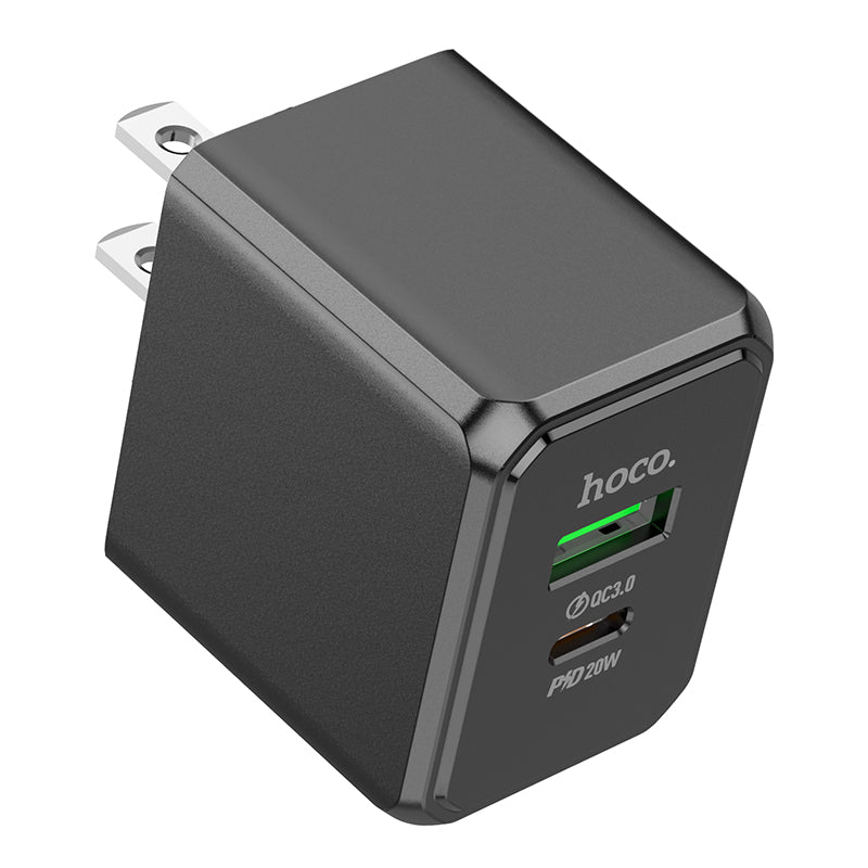 HOCO CS14 Ocean PD20W+QC3.0 charger(US) black