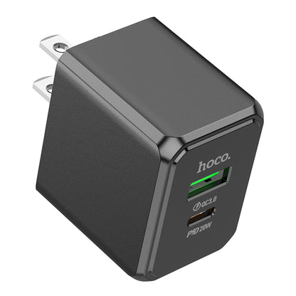HOCO CS14 Ocean PD20W+QC3.0 charger(US) black