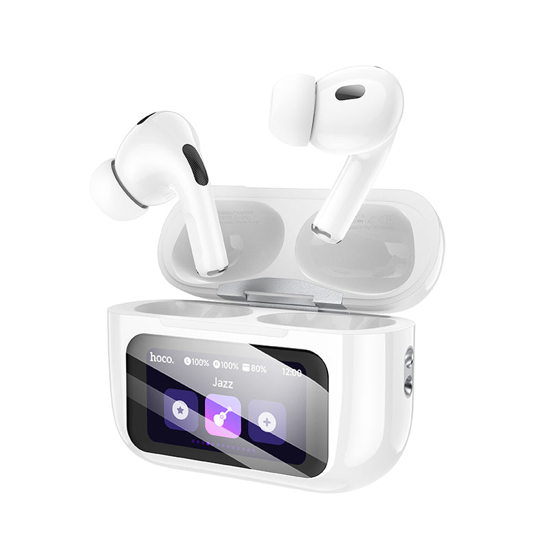 HOCO EW72 Soar true wireless ANC Noise Reduction touch screen BT headset white
