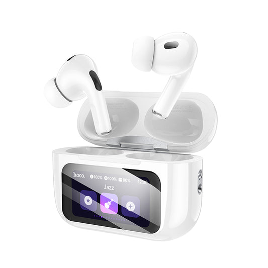 HOCO EW72 Soar true wireless ANC Noise Reduction touch screen BT headset white