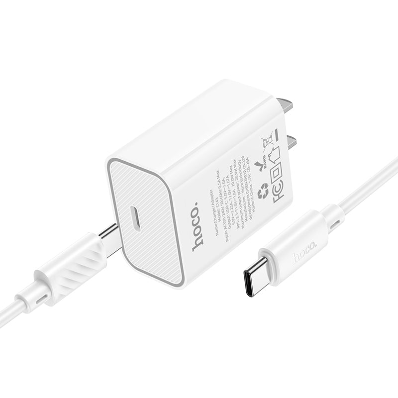 HOCO C143 PD20W Charger + C To C Cable Combo