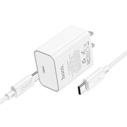 HOCO C143 PD20W Charger + C To C Cable Combo