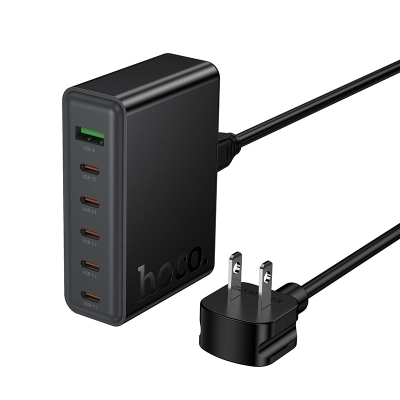 Hoco C152 6-IN-1 70W Charger With Cable Black