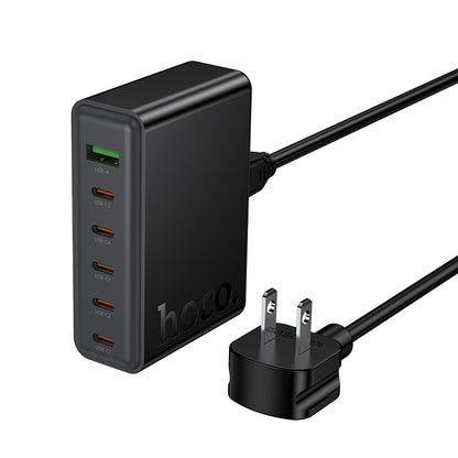Hoco C152 6-IN-1 70W Charger With Cable Black