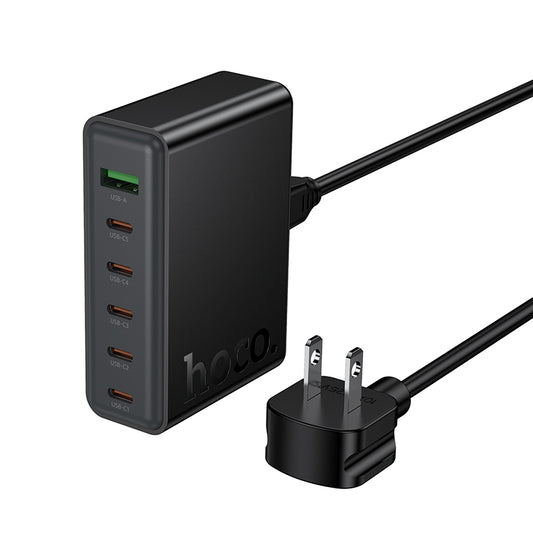 Hoco C152 6-IN-1 70W Charger With Cable Black