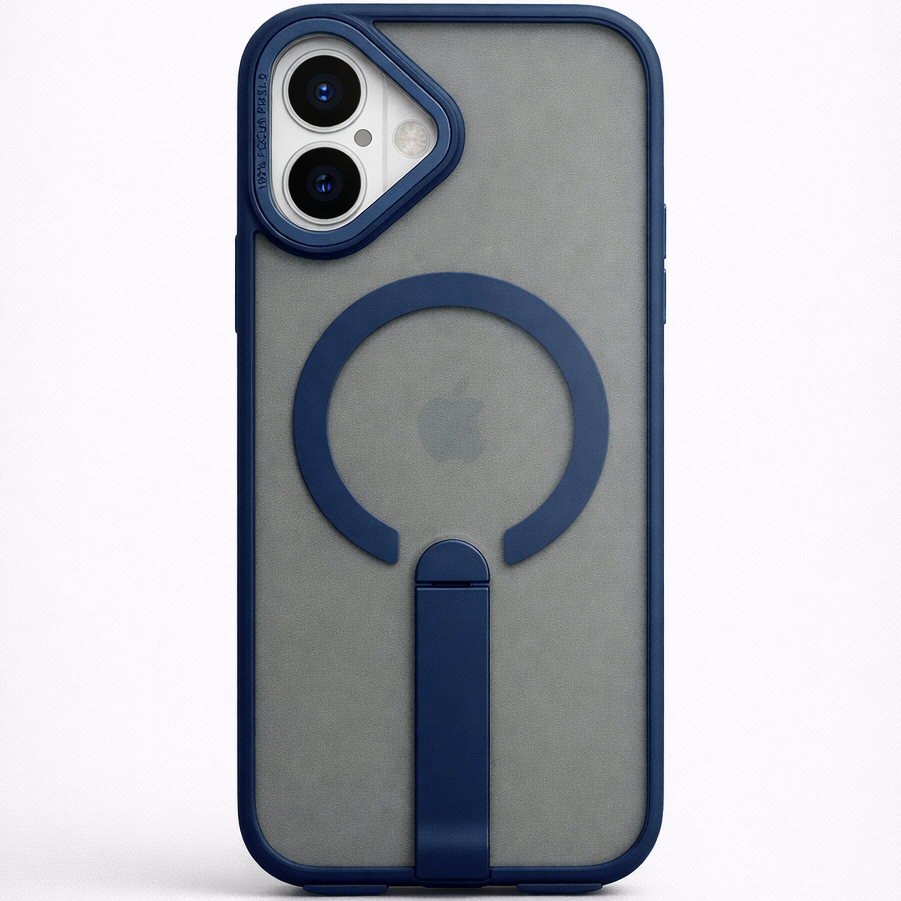 Focus KickStand Case for iPhone 16 - Blue