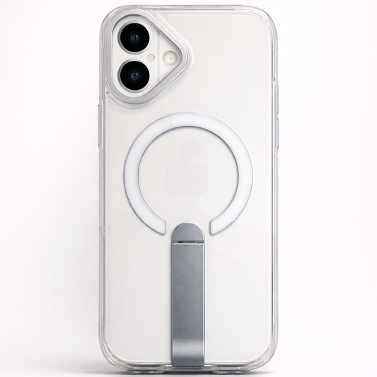 Focus KickStand Case for iPhone 16 - White