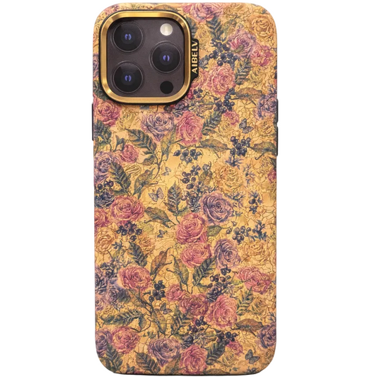 Aibelv Mag iPhone 16 Pro Max Pastel Floral Case