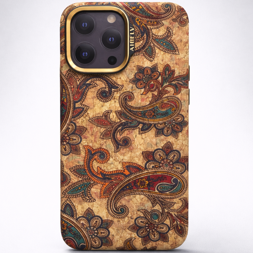 Aibelv Mag iPhone 16 Pro Max Paisley Art Case