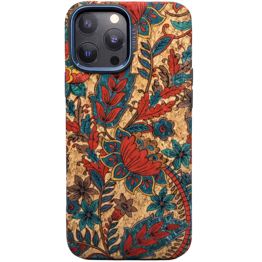 Aibelv Mag iPhone 16 Pro Max Bohemian Floral Art Case