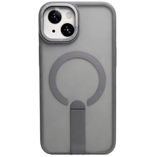 Focus KickStand Case for iPhone 15 - Grey