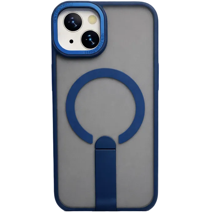 Focus KickStand Case for iPhone 15 - Blue