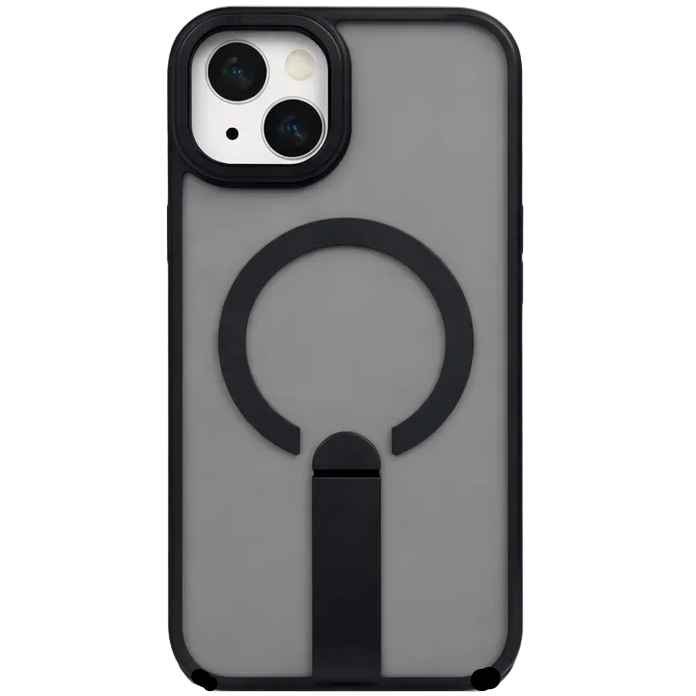 Focus KickStand Case for iPhone 15 - Black