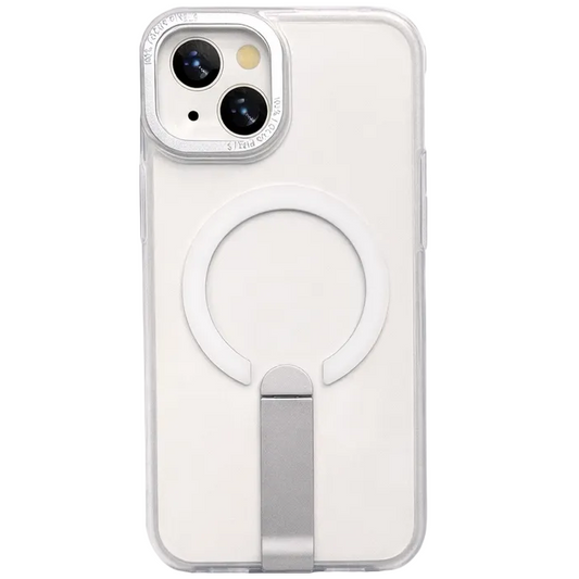 Focus KickStand Case for iPhone 15 - White