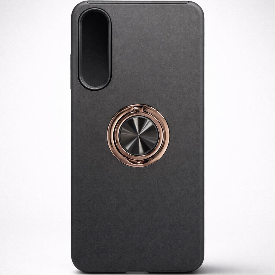 Strong Magnetic Ring Samsung S25 Edge Black Case