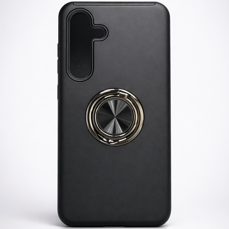 Strong Magnetic Ring Samsung S25 Fe Black Case