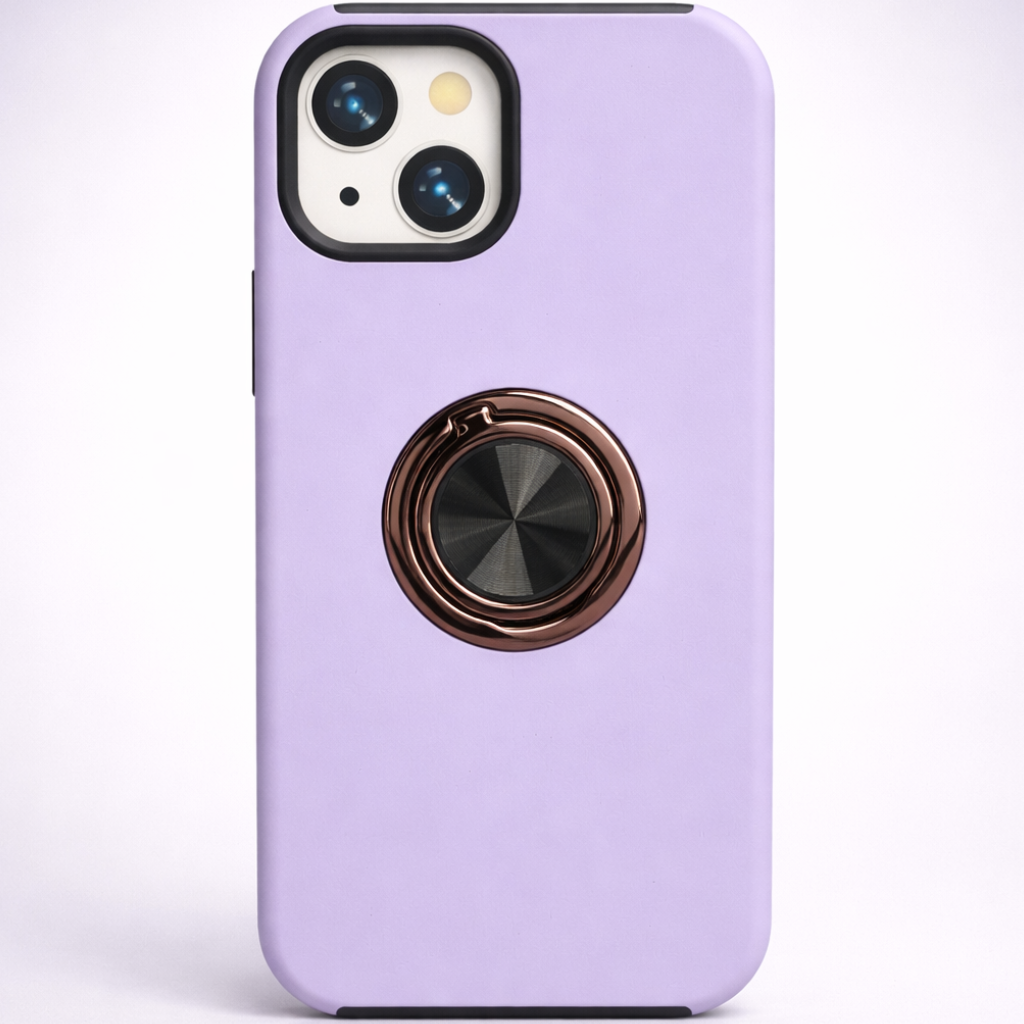 Strong Magnetic Ring Iphone 15 Soft Lilac Case