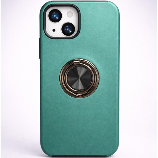 Strong Magnetic Ring Iphone 15 Green Case