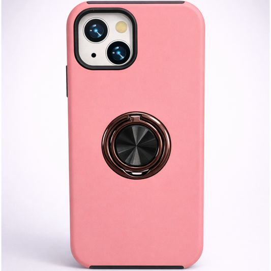 Strong Magnetic Ring Iphone 15 Pink Case