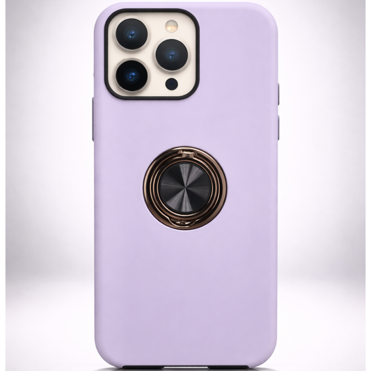 Strong Magnetic Ring Iphone 15 pro Soft Lilac Case