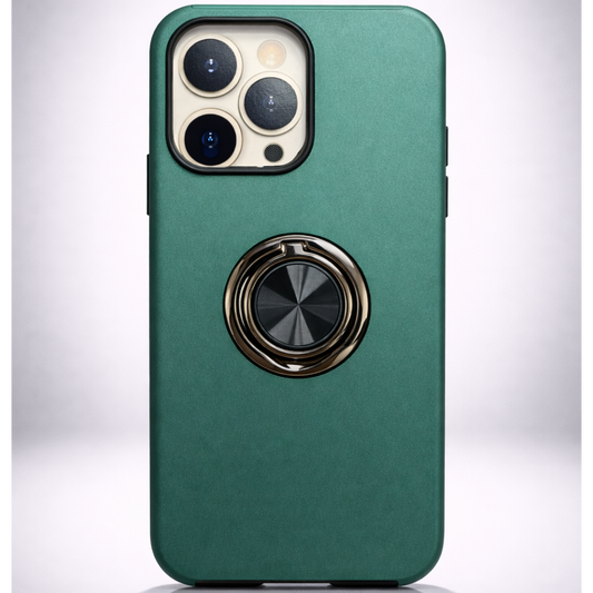 Strong Magnetic Ring Iphone 15 pro Green Case