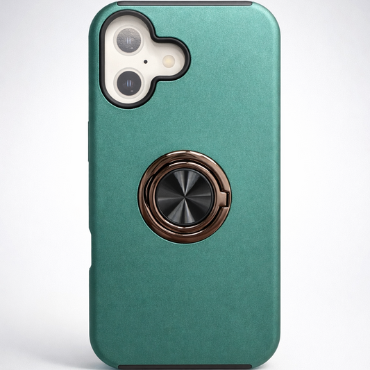 Strong Magnetic Ring Iphone 16 Green Case