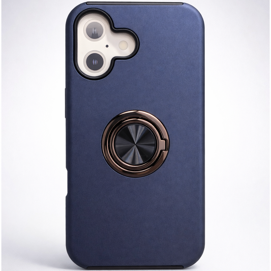 Strong Magnetic Ring Iphone 16 blue Case