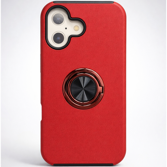 Strong Magnetic Ring Iphone 16 Red Case