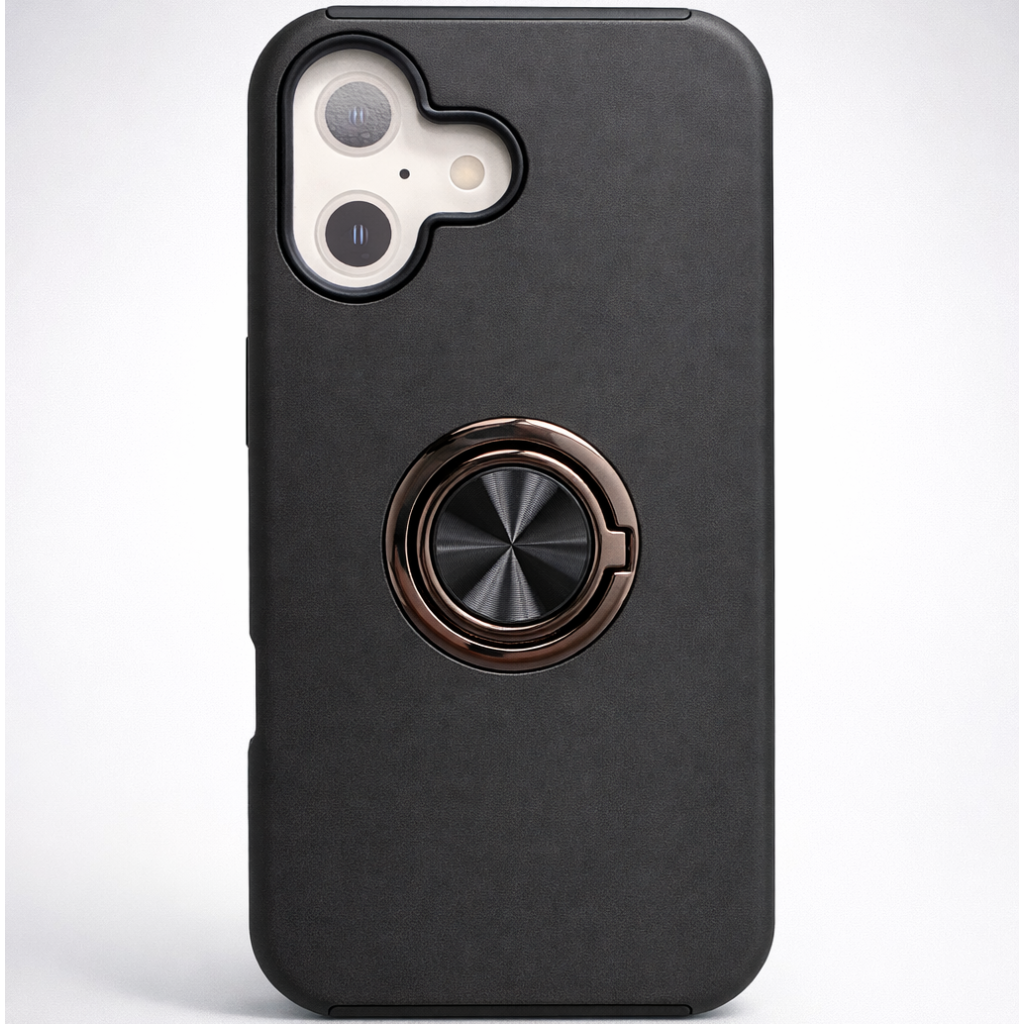 Strong Magnetic Ring Iphone 16 black Case