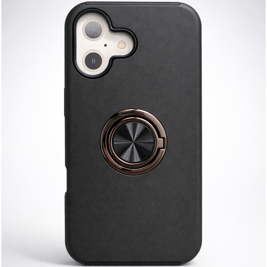 Strong Magnetic Ring Iphone 16 black Case