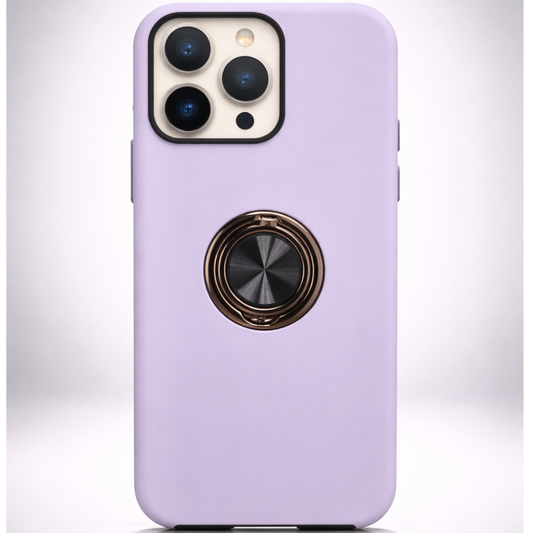 Strong Magnetic Ring Iphone 16 pro Soft Lilac Case