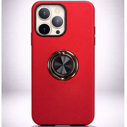 Strong Magnetic Ring Iphone 16 pro Red Case