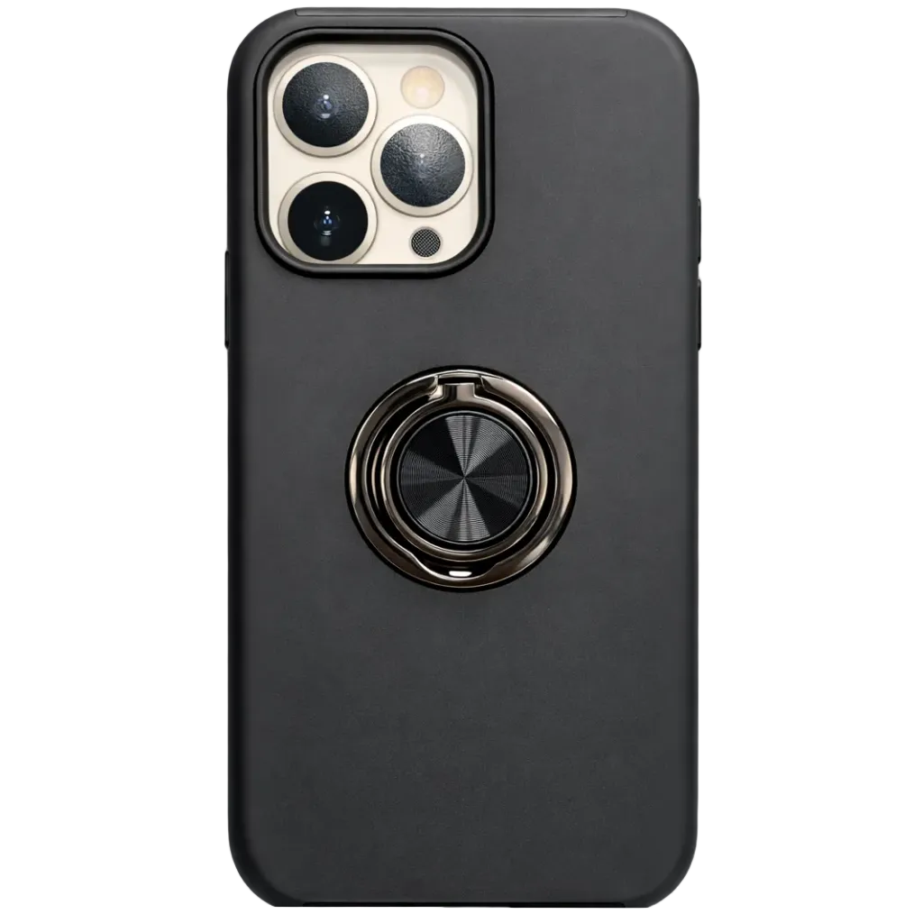 Strong Magnetic Ring Iphone 16 pro max black Case