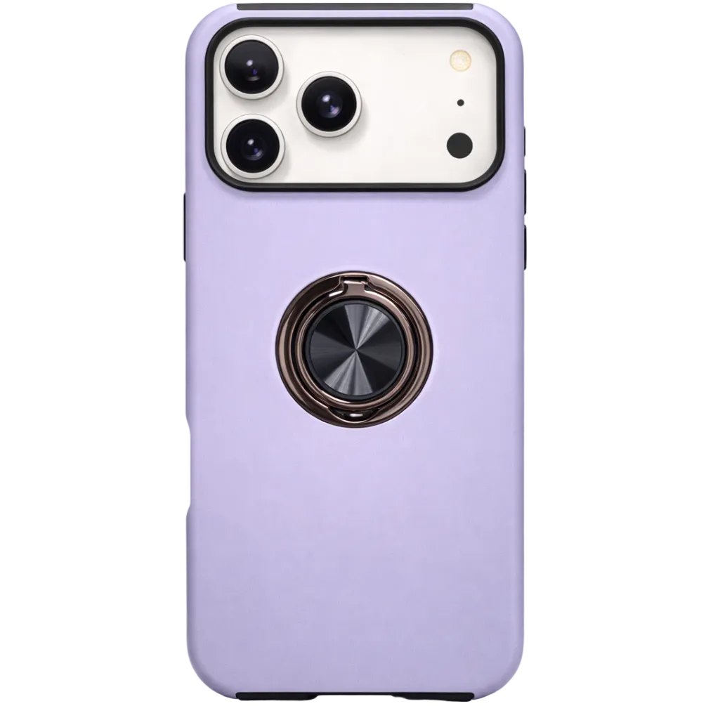 Strong Magnetic Ring Iphone 17 Pro Soft Lilac Case