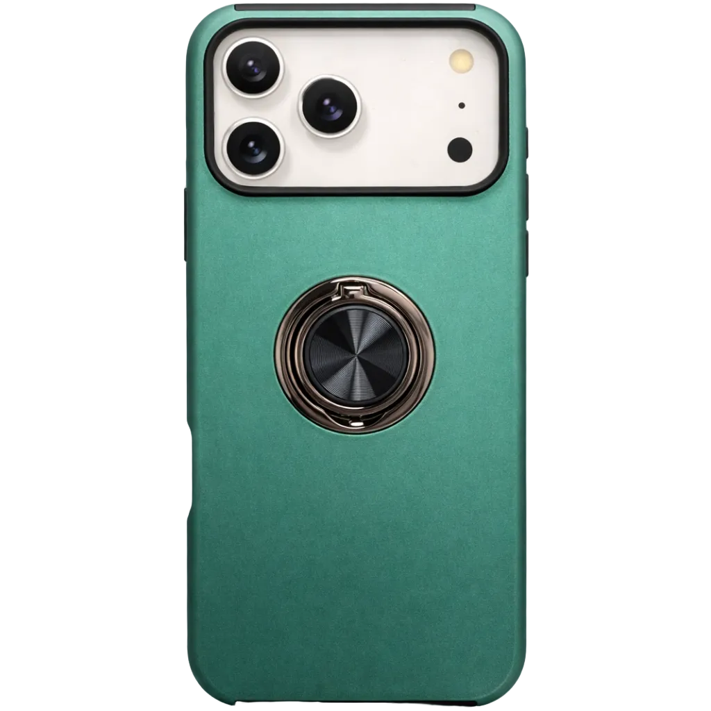 Strong Magnetic Ring Iphone 17 Pro Green Case