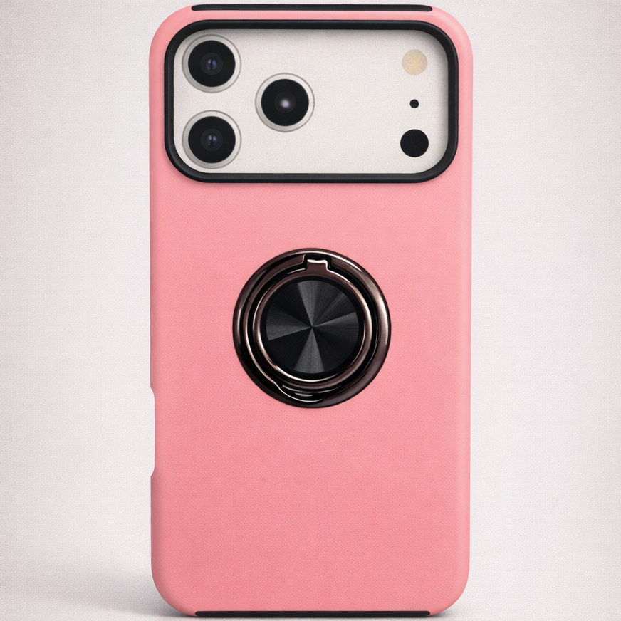 Strong Magnetic Ring Iphone 17 Pro Pink Case