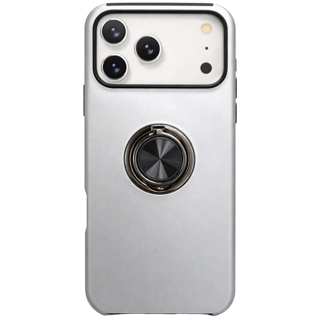 Strong Magnetic Ring Iphone 17 Pro White Case