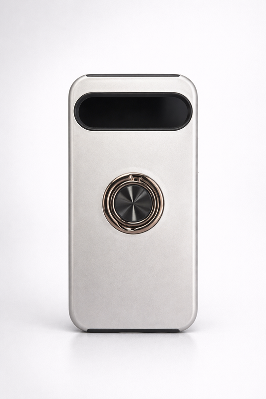 Strong Magnetic Ring Google Pixel 9 Pro XL White Case