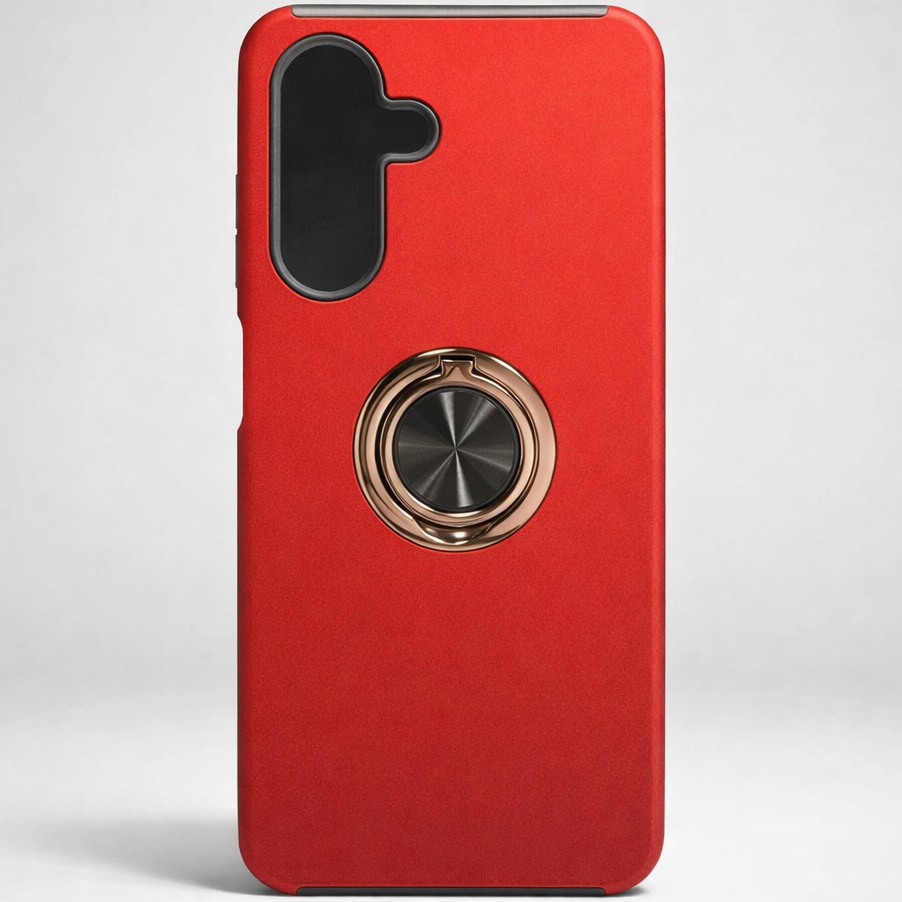 Strong Magnetic Ring Samsung A16 Red Case