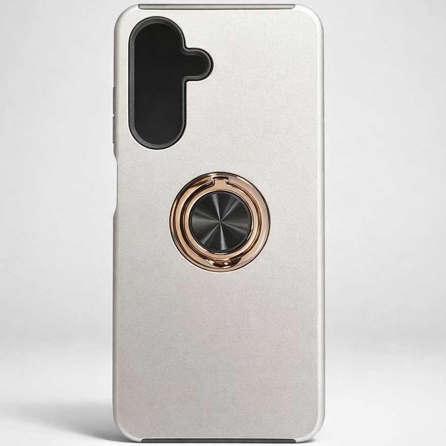 Strong Magnetic Ring Samsung A16 White Case
