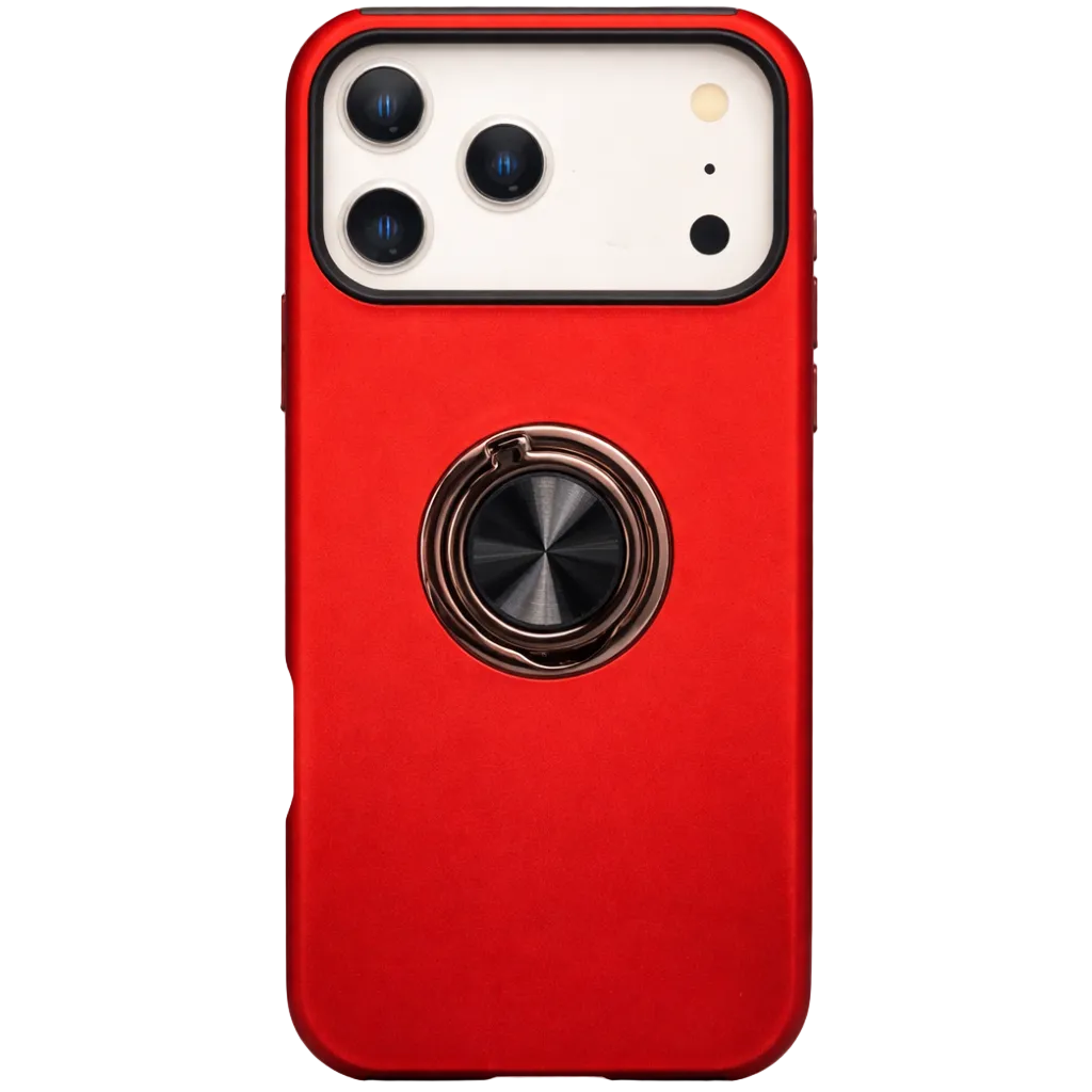 Strong Magnetic Ring Iphone 17 Pro Max Red Case
