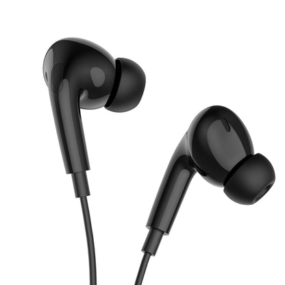 HOCO M101 Pro Crystal sound wire-controlled earphones with microphone black