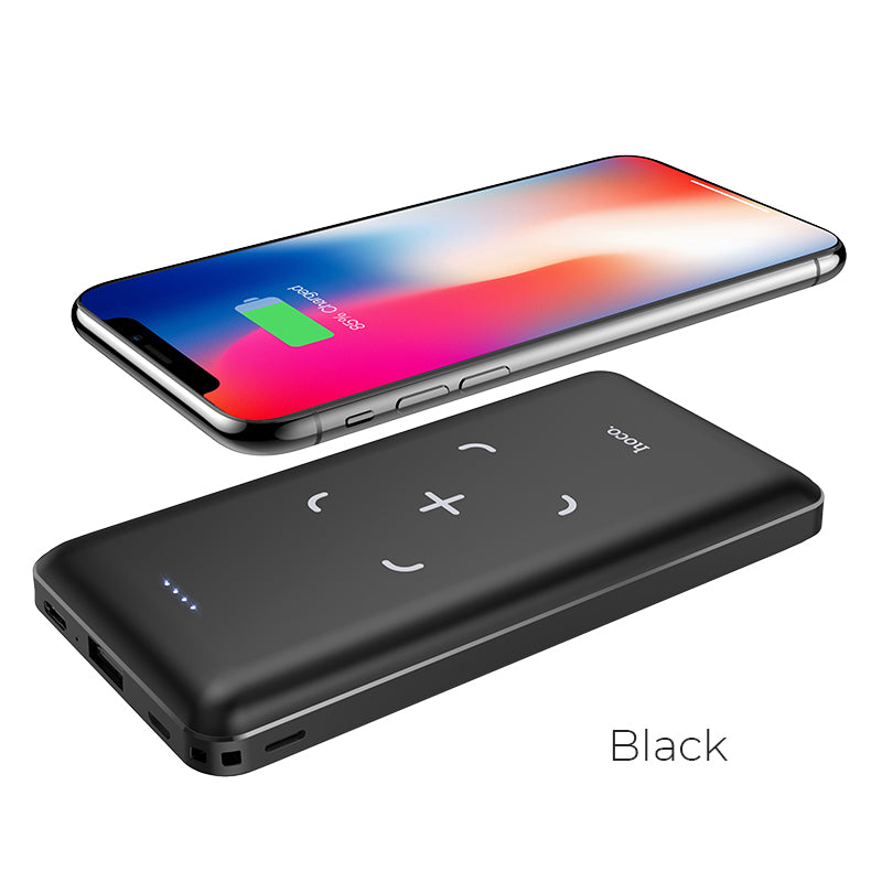 J50 Surf wireless charging mobile power bank(10000mAh) Black