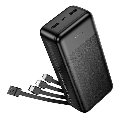 J163B Wonderful power bank with 4 cables (30000mAh)