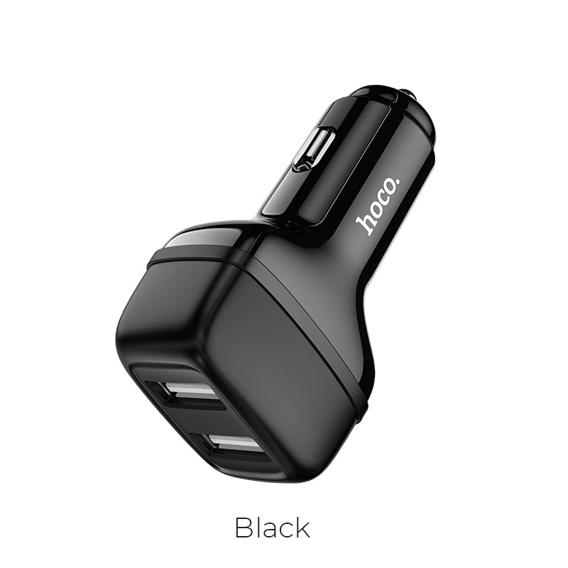 HOCO Z36 Leader 2.4A dual port car charger Black